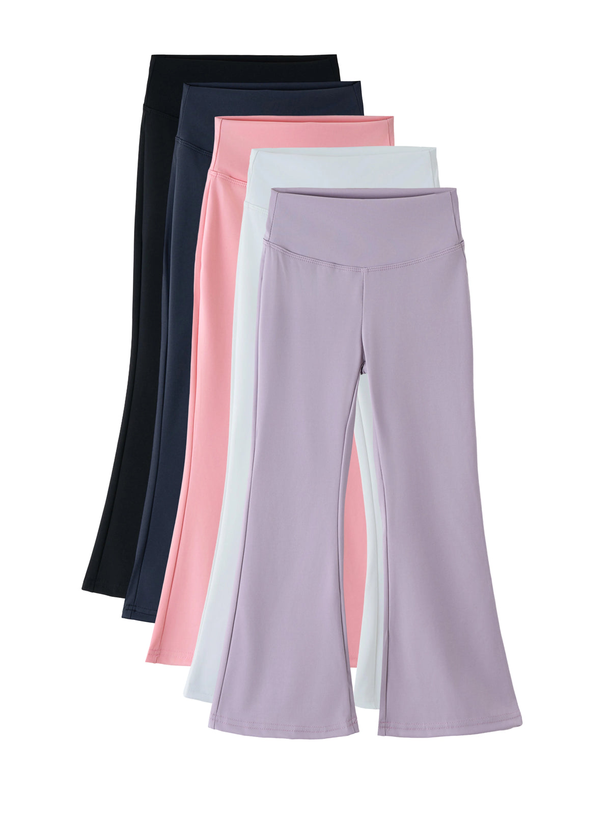 Girls’ high-waist flared leggings from Athletic Sanctuary, featuring stretch fabric and a comfortable fit for everyday movement.