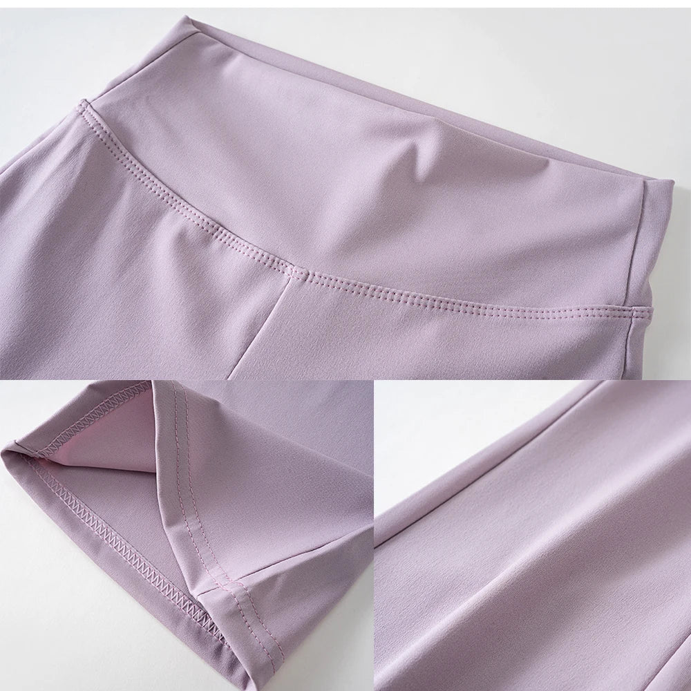 Girls’ high-waist flared leggings from Athletic Sanctuary, featuring stretch fabric for comfort and everyday movement.