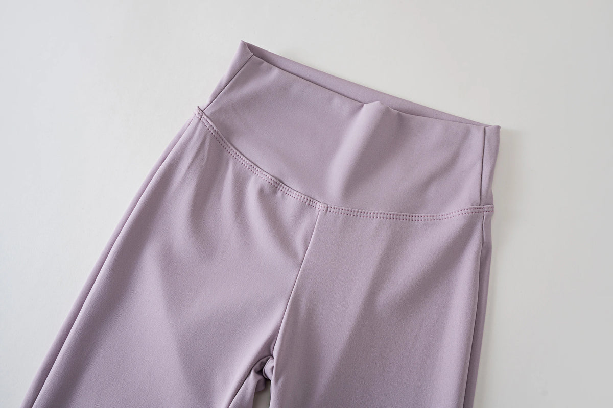 Girls’ high-waist flared leggings by Athletic Sanctuary, featuring stretch comfort and stylish fit for everyday movement.