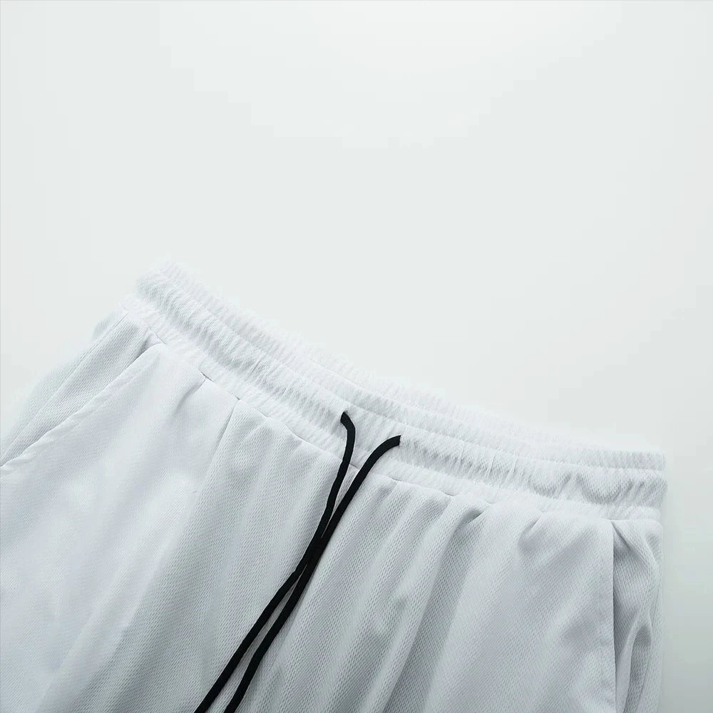 Men's double-layer sports shorts by Athletic Sanctuary, quick-dry performance fabric, designed for comfort during workouts.