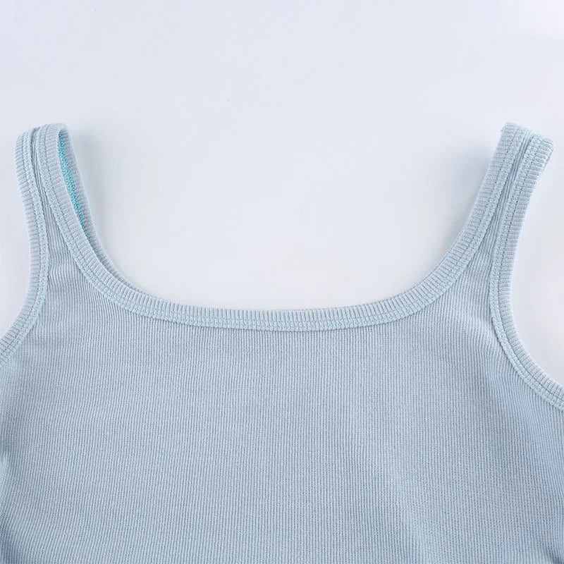 Athletic Sanctuary sleeveless ruched crop top for women, solid casual tank, high street fashion, perfect for summer fitness.