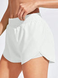 Women’s elastic high stretch yoga shorts by Athletic Sanctuary, designed for fitness and running, shown in a comfortable fit.