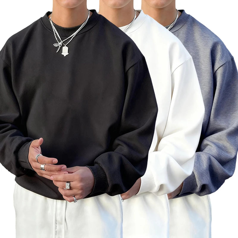 Men’s fleece pullover sweatshirt by Athletic Sanctuary, soft casual streetwear top with a cozy fleece fabric and relaxed fit.