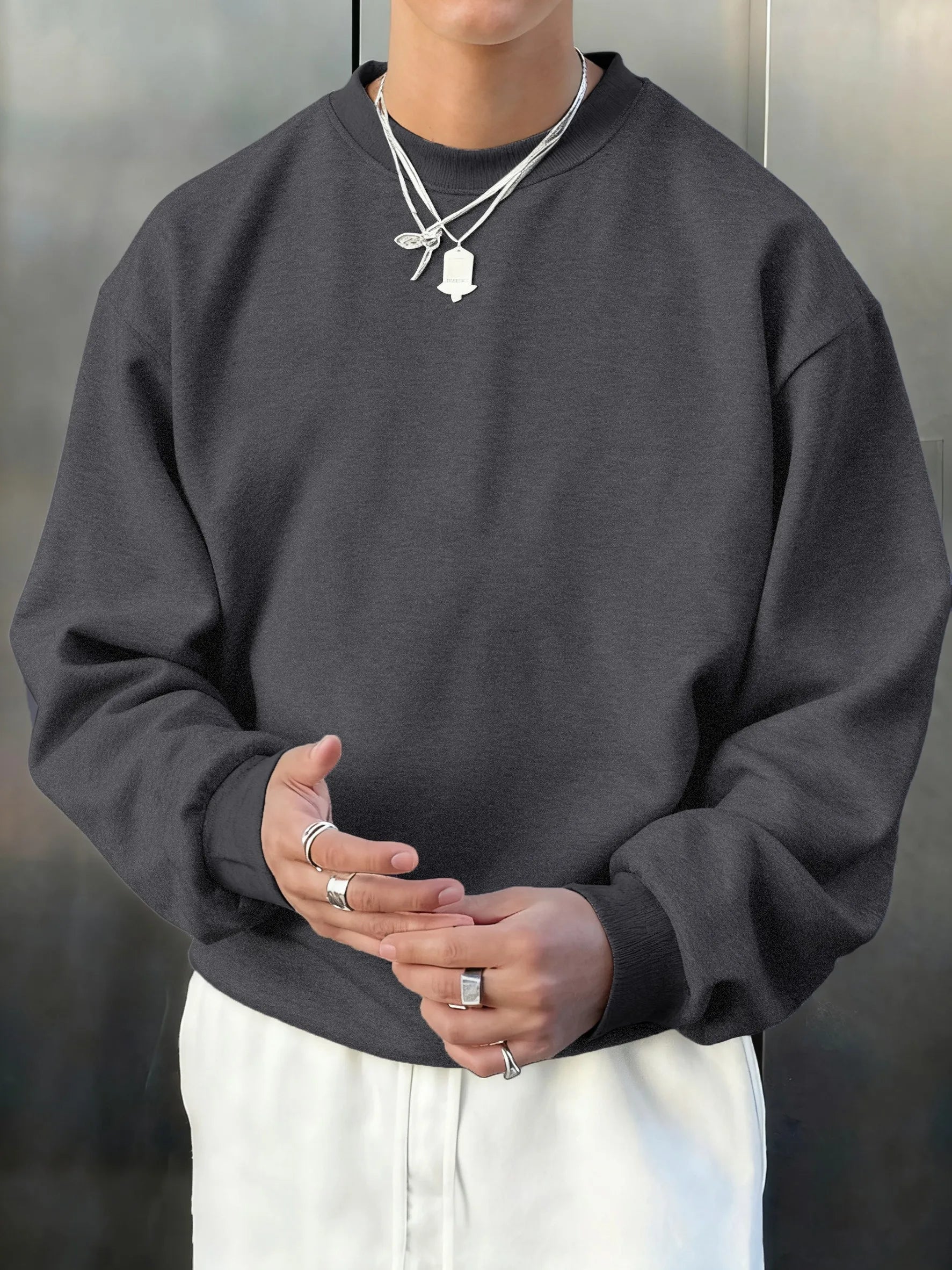 Men's Athletic Sanctuary fleece pullover sweatshirt, soft casual streetwear top with a cozy fit and classic design.