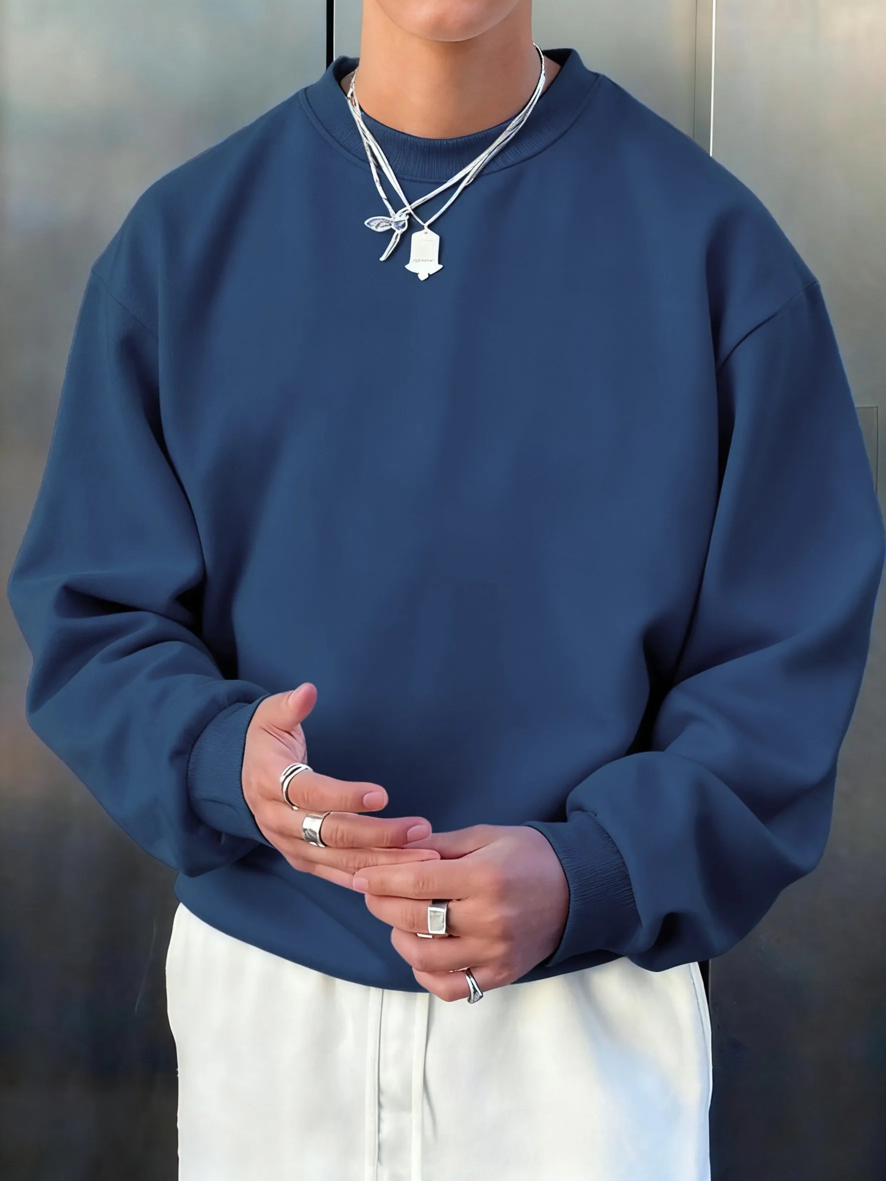 Men’s Athletic Sanctuary fleece pullover sweatshirt featuring a soft, casual streetwear design with a relaxed fit and cozy fabric.