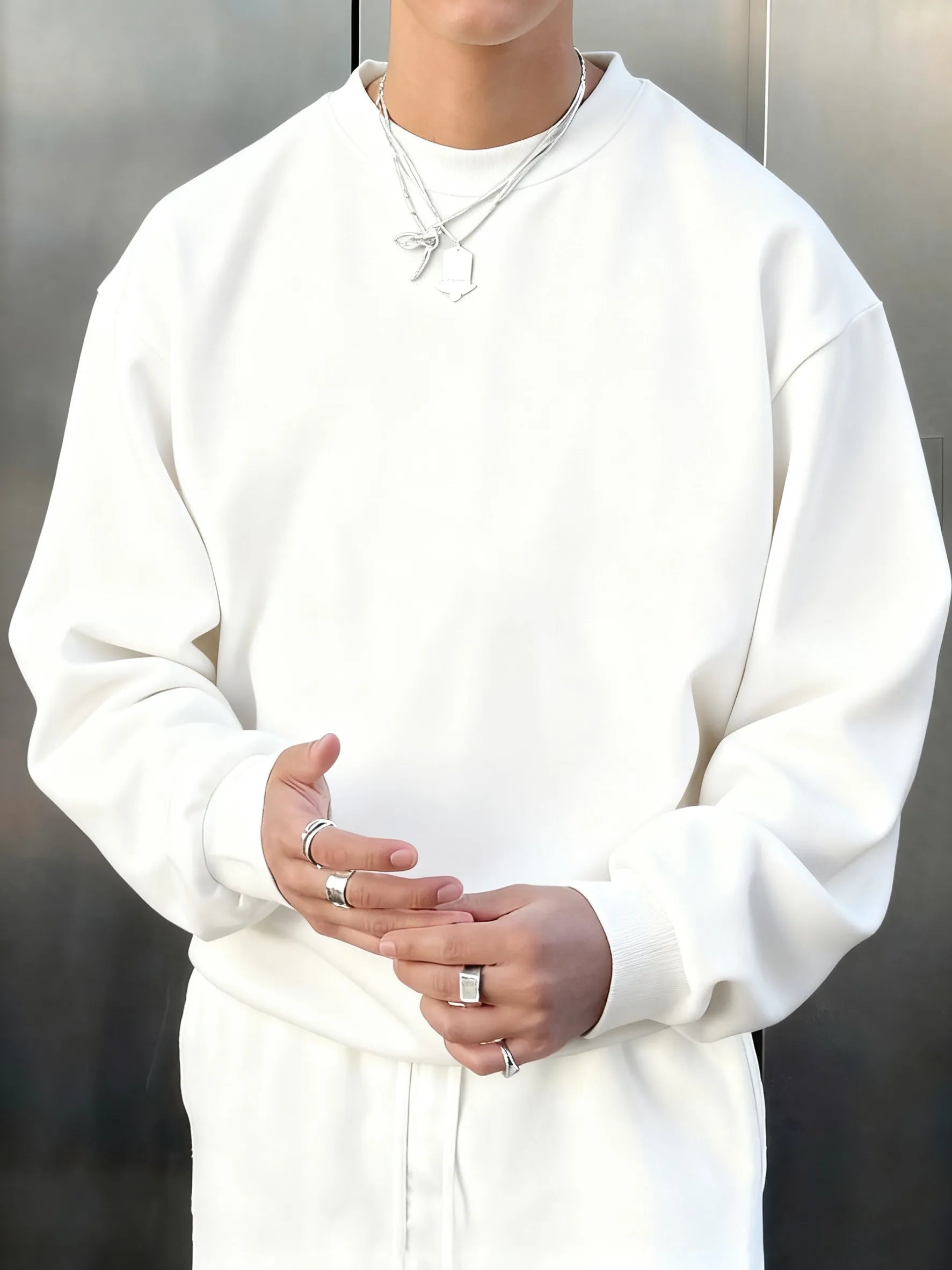 Men’s Athletic Sanctuary fleece pullover sweatshirt, soft casual streetwear top with a comfortable fit and cozy fabric.