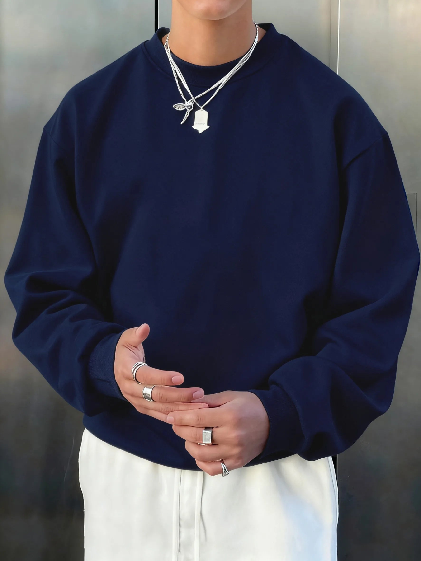Men’s athletic sanctuary fleece pullover sweatshirt, soft casual streetwear top with a cozy fit and comfortable fabric.