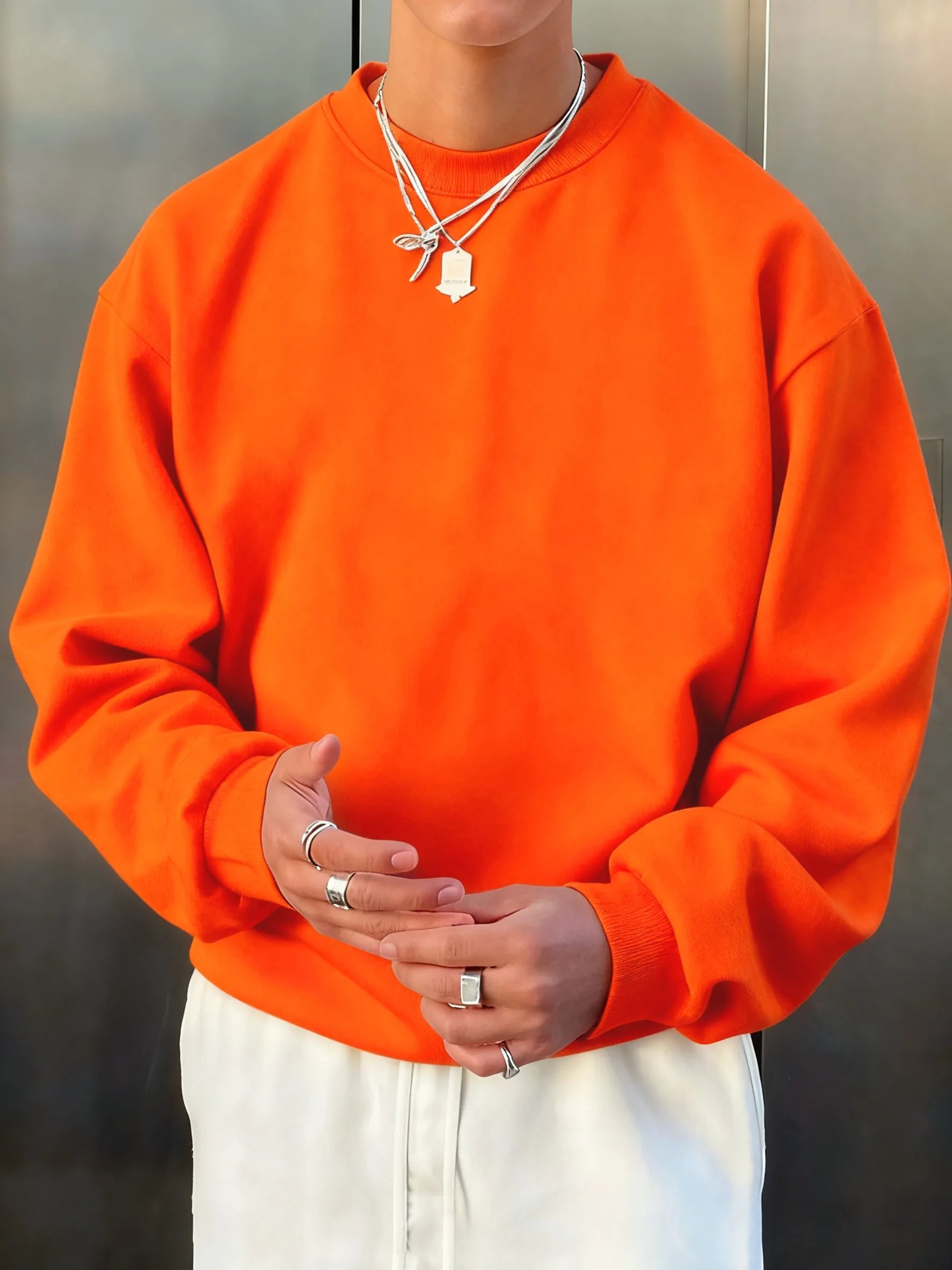 Men’s Athletic Sanctuary fleece pullover sweatshirt, soft casual streetwear top with a cozy, relaxed fit and stylish design.