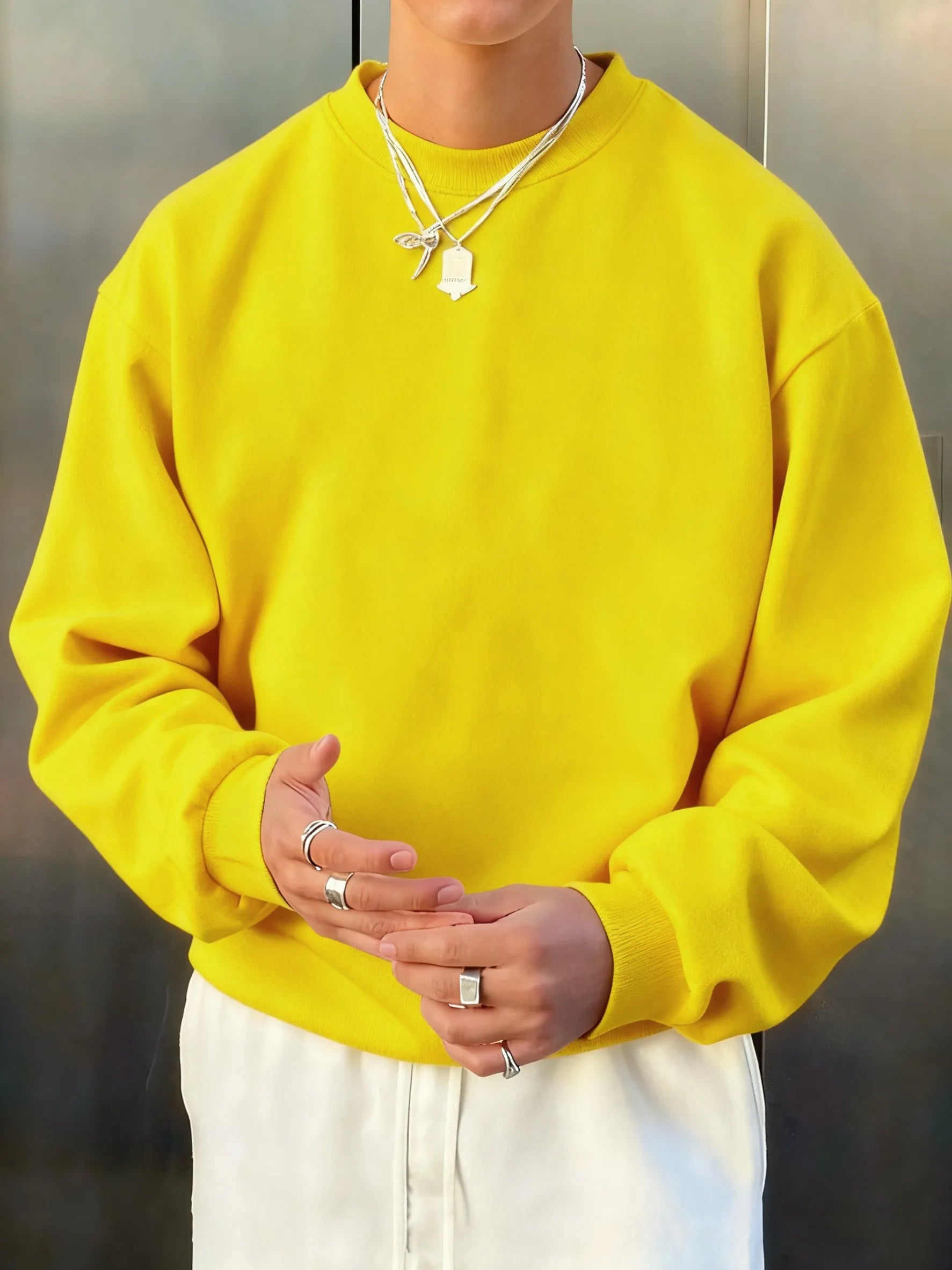 Men’s Athletic Sanctuary fleece pullover sweatshirt, soft casual streetwear top with a comfortable fit and cozy fleece fabric.