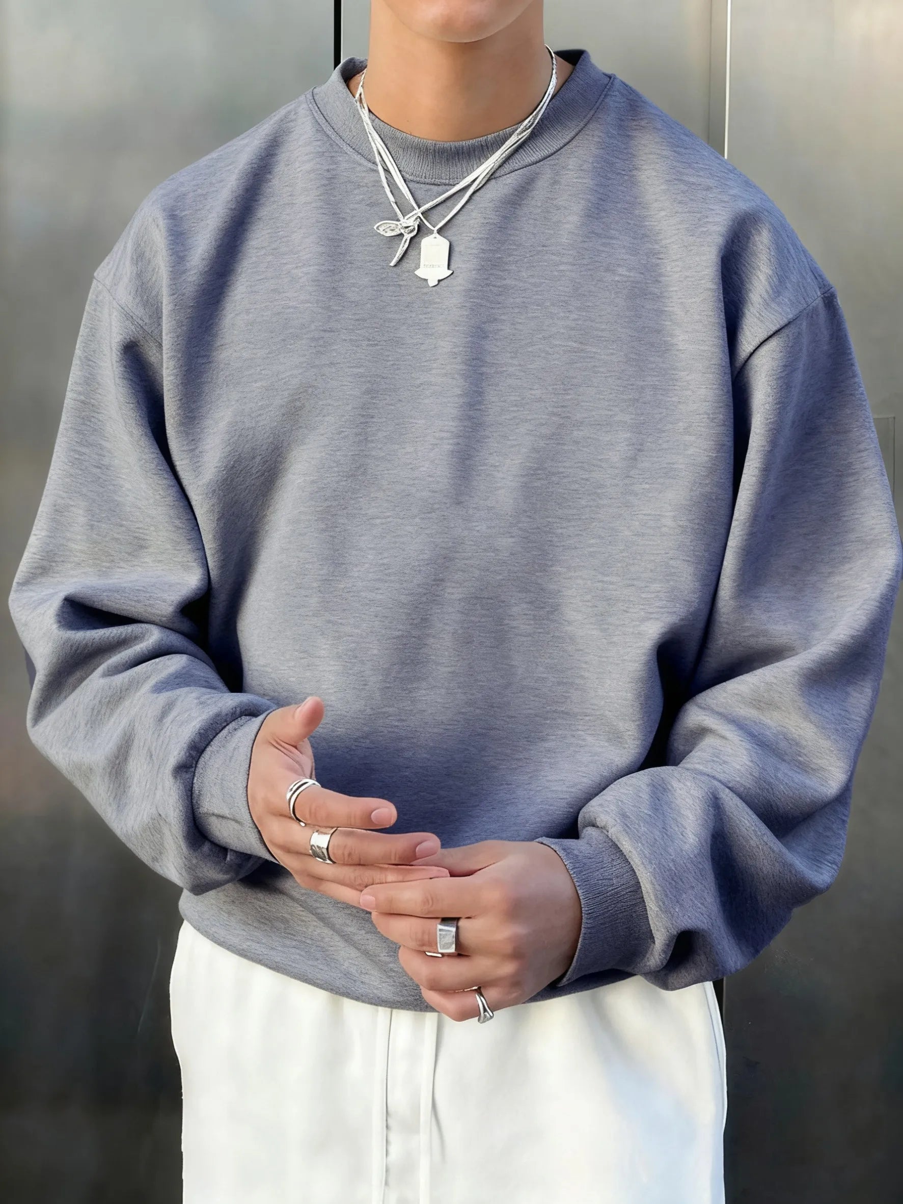 Men’s fleece pullover sweatshirt by Athletic Sanctuary, soft casual streetwear top with a cozy, relaxed fit and stylish design.