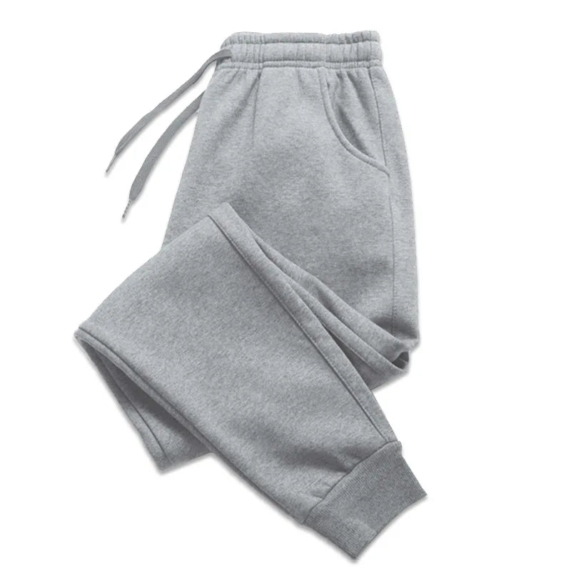 Men’s athletic jogger sweatpants by Athletic Sanctuary, casual gym and workout pants, shown in black with a tapered fit.