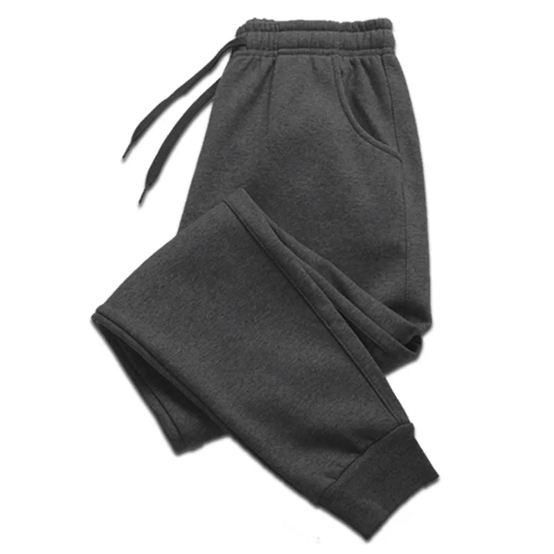 Men's athletic jogger sweatpants by Athletic Sanctuary, casual gym and workout pants, shown in black with elastic waistband.